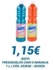 Oferta de Asevi - Fregasuelos Cian O Naranja por 1,15€ en Dialsur Cash & Carry