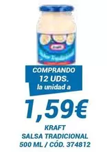 Oferta de Kraft - Salsa Tradicional por 1,59€ en Dialsur Cash & Carry