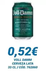 Oferta de Voll-Damm - Cerveza Lata por 0,52€ en Dialsur Cash & Carry