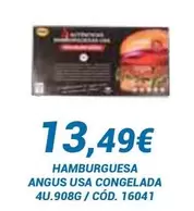 Oferta de Hamburguesa Angus Usa Congelada por 13,49€ en Dialsur Cash & Carry