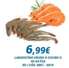 Oferta de Langostino Crudo O Cocido G 40-60 Pza por 6,99€ en Dialsur Cash & Carry