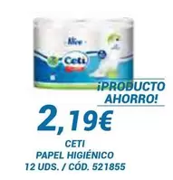 Oferta de Ceti - Papel Higienico por 2,19€ en Dialsur Cash & Carry