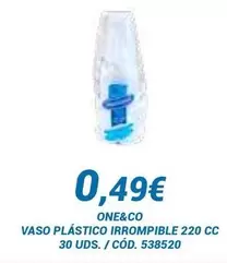 Oferta de Vaso Plastico Irromipible por 0,49€ en Dialsur Cash & Carry