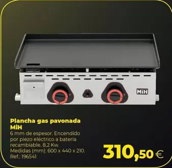 Oferta de Plancha Gas Pavonada por 310,5€ en Makro