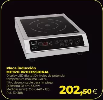 Oferta de Makro - Placa Induccion por 202,5€ en Makro