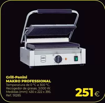 Oferta de Makro - Grill-Panini por 251€ en Makro