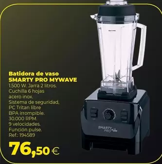 Oferta de Mywave - Batidora De Vaso Smarty Pro Mywave por 76,5€ en Makro