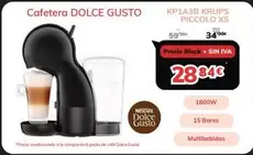 Oferta de Nescafé - Cafetera Dolce Gusto por 28,84€ en Mi electro