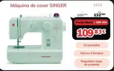 Oferta de Singer - Máquina De Coser por 109,83€ en Mi electro