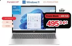 Oferta de HP - Portátil Windows 11 15-fd0147ns por 495,04€ en Mi electro