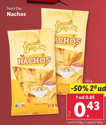 Oferta de Snack -  Day Nachos por 0,85€ en Lidl