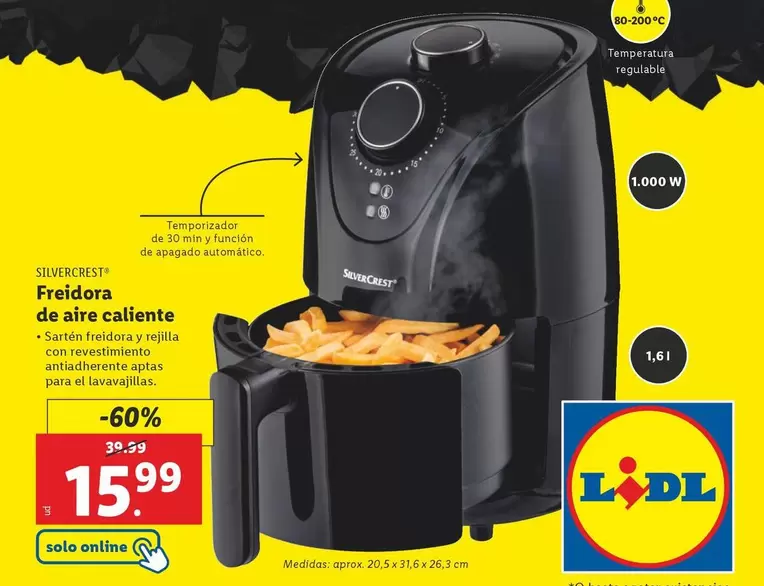 Oferta de SilverCrest - Freidora De Aire Caliente por 15,99€ en Lidl