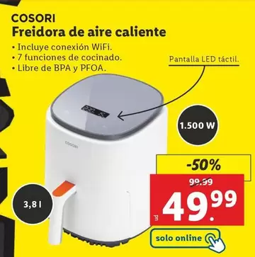 Oferta de Cosori - Freidora De Aire Caliente por 49,99€ en Lidl