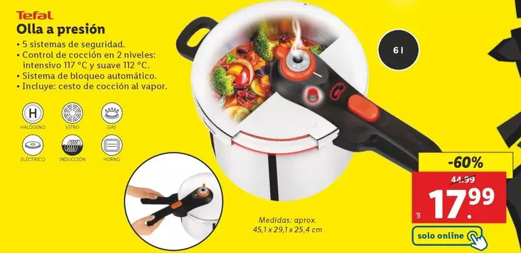 Oferta de Tefal - Olla A Presion por 17,99€ en Lidl