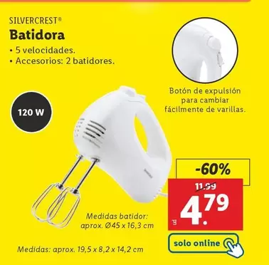 Oferta de SilverCrest - Batidora por 4,79€ en Lidl