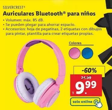 Oferta de SilverCrest - Auriculares Bluetooth por 9,99€ en Lidl