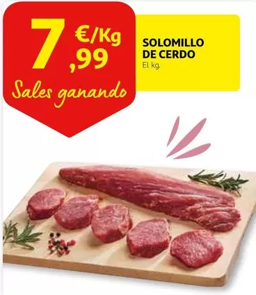 Oferta de Solomillo De Cerdo por 7,99€ en Alcampo