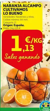 Oferta de Alcampo - Naranja Alcampo Cultivamos por 1,13€ en Alcampo