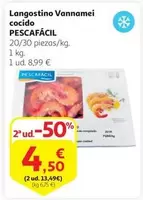 Oferta de Langostino Vannamei Cocido por 8,99€ en Alcampo