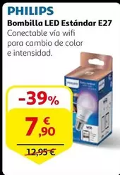 Oferta de Philips - Bombilla Led Estándar E27 por 7,9€ en Alcampo