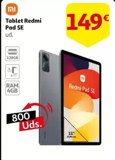 Oferta de Xiaomi - Tablet Redmi Pad Se por 149€ en Alcampo