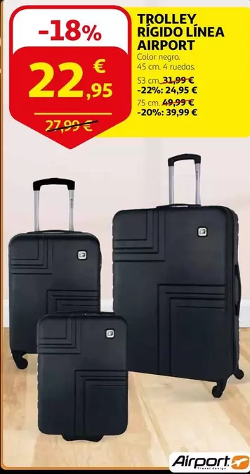 Oferta de Airport - Trolley Rigido Linea por 22,95€ en Alcampo