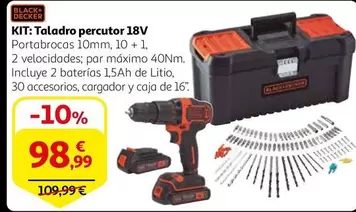 Oferta de Black & Decker - Taladro Percutor 18v por 98,99€ en Alcampo