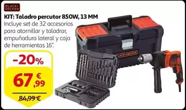 Oferta de Black & Decker - Taladro Percutor 850w, 13 Mm por 67,99€ en Alcampo