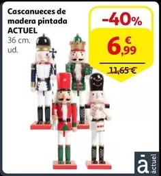 Oferta de Actuel - Cascanueces De Madera Pintada por 6,99€ en Alcampo