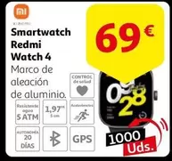 Oferta de Xiaomi - Smartwatch Redmi Watch 4 por 69€ en Alcampo