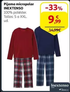 Oferta de Inextenso - Pijama Micropolar por 9,99€ en Alcampo