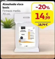 Oferta de Basic - Almohada Visco Basic por 14,99€ en Alcampo