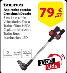 Oferta de Taurus - Aspirador Escoba Crossback Dazzle por 79,57€ en Alcampo