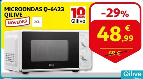 Oferta de Qilive - Microondas Q-6423 por 48,99€ en Alcampo