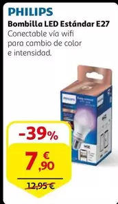 Oferta de Philips - Bombilla Led Estándar E27 por 7,9€ en Alcampo