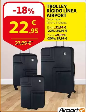 Oferta de Airport - Trolley Rigido Línea por 22,95€ en Alcampo