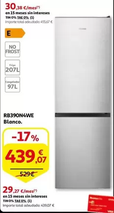 Oferta de Total - Rb390n4we Blanco por 439,07€ en Alcampo