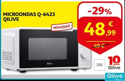 Oferta de Qilive - Microondas Q-6423 por 48,99€ en Alcampo