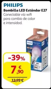 Oferta de Philips - Bombilla Led Estándar E27 por 7,9€ en Alcampo