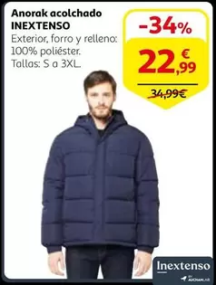 Oferta de Inextenso - Anorak Acolchado por 22,99€ en Alcampo