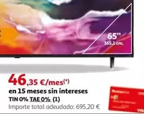 Oferta de Tin 0% Tae 0% por 46,35€ en Alcampo