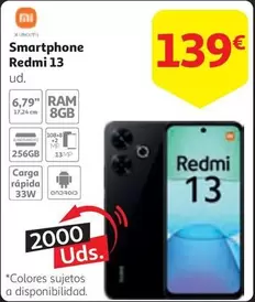 Oferta de Xiaomi - Smartphone Redmi 13 por 139€ en Alcampo