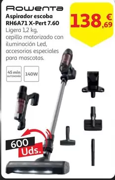 Oferta de Rowenta - Aspirador Escoba Rh6a71 X-pert 7.60 por 138,69€ en Alcampo