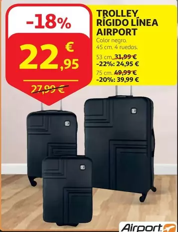 Oferta de Airport - Trolley Rigido Linea por 22,95€ en Alcampo