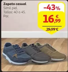 Oferta de Zapato casual por 16,99€ en Alcampo