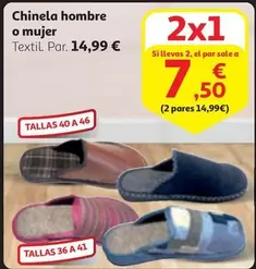 Oferta de Chinela Hombre O Mujer por 14,99€ en Alcampo