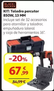 Oferta de Black & Decker - Taladro Percutor 850w, 13 Mm por 67,99€ en Alcampo