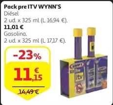 Oferta de Wynn's Pack Pre Itv por 11,15€ en Alcampo