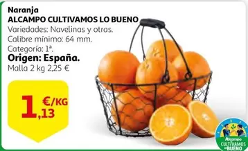 Oferta de Alcampo - Naranja por 1,13€ en Alcampo