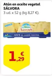 Oferta de Salvora - Atun En Aceite Vegetal por 1,29€ en Alcampo